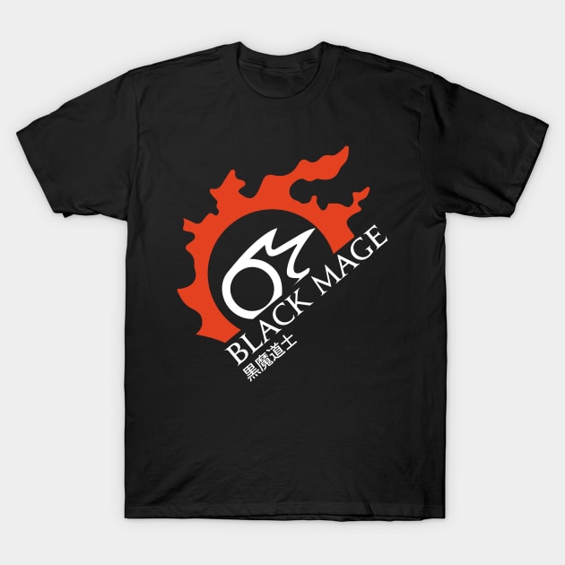 Black Mage - For Warriors of Light & Darkness T-Shirt by Asiadesign